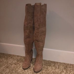 Suede Chase + Chloe Over The Knee Boots